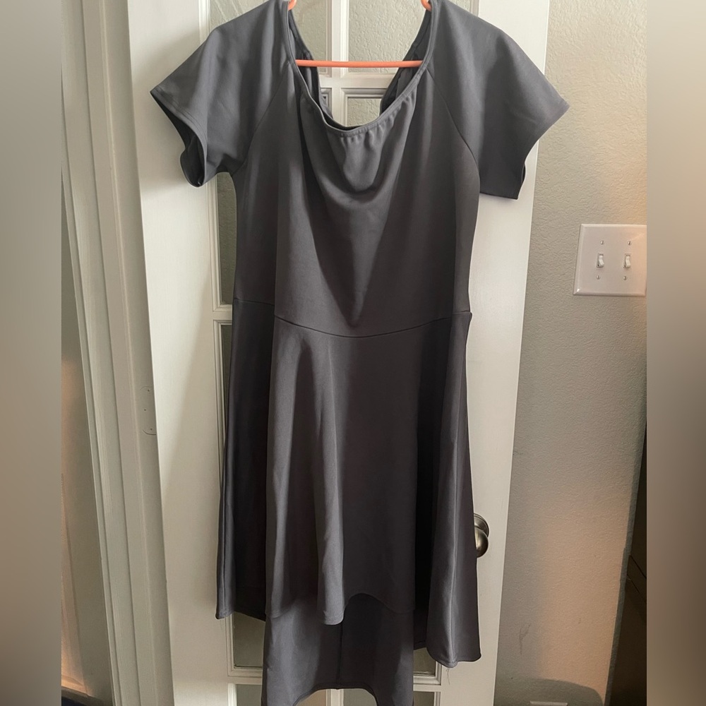 Elegant Gray Women's Dress